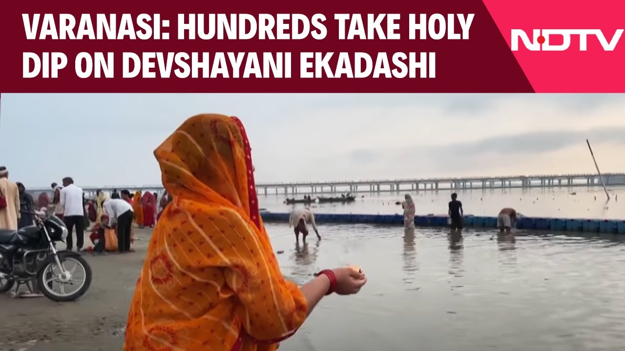 Hundreds Take Holy Dip At Ghats In Prayagraj, Varanasi On Devshayani Ekadashi