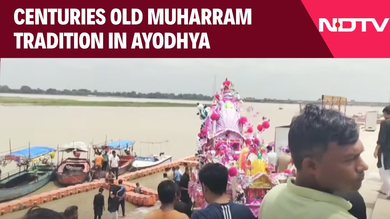 Muharram Observed With Tazia Immersion In Saryu River As Part Of Centuries-Old Tradition In Ayodhya