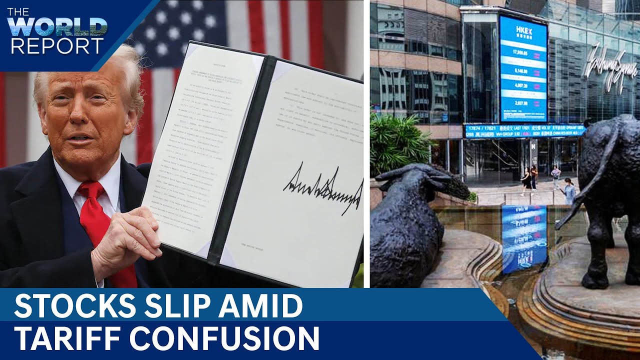 Stocks Slip In Asia On US Tariff Confusion, Oil Skids