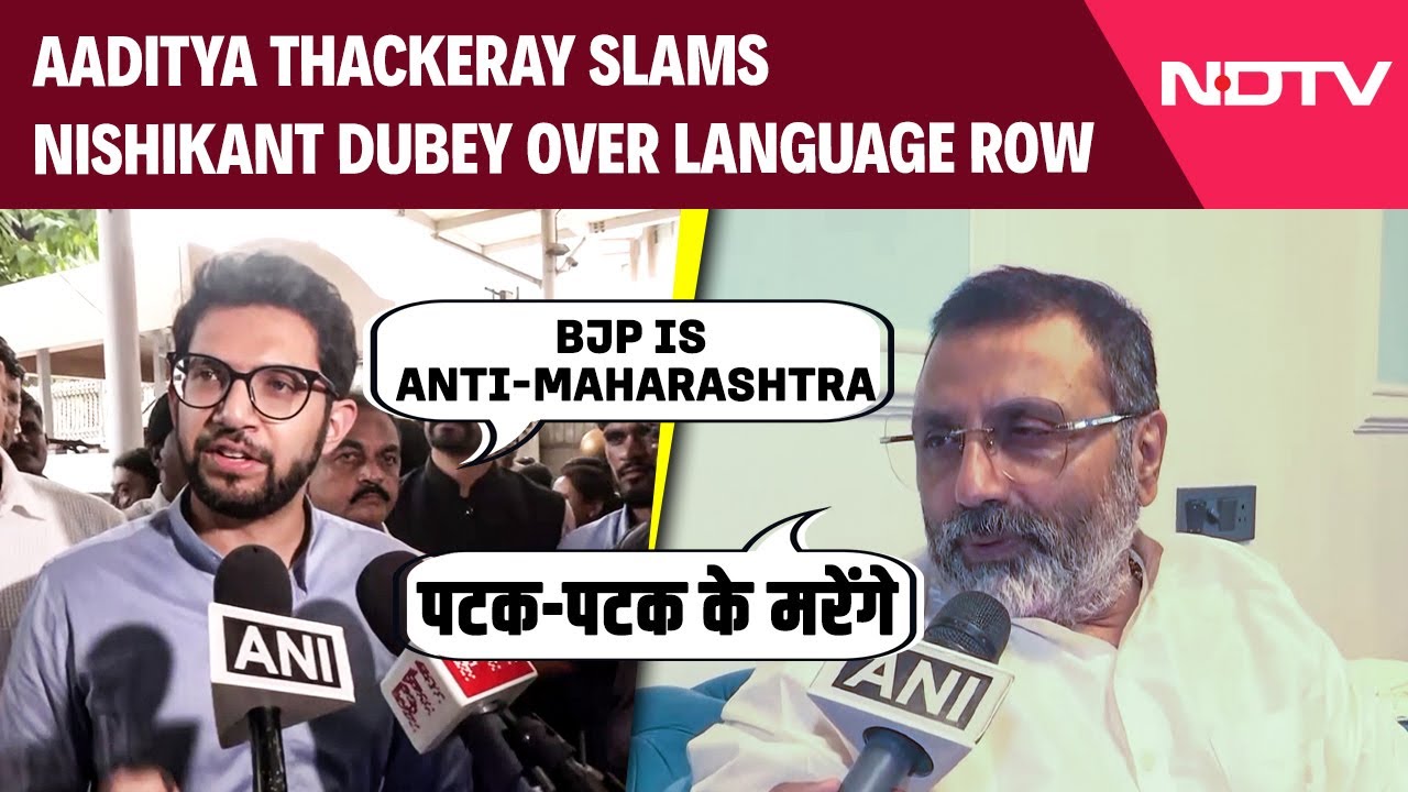 Raj Thackeray | Aaditya Thackeray Slams Nishikant Dubeys Remark Over Language Row