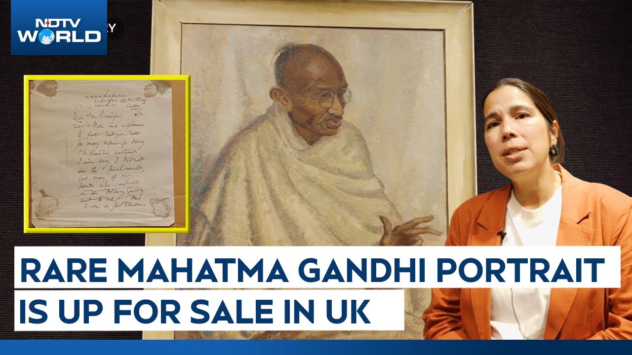 London News | Rare Painting Of Mahatma Gandhi Is Up For Auction In UK, Here's All You Need To Know
