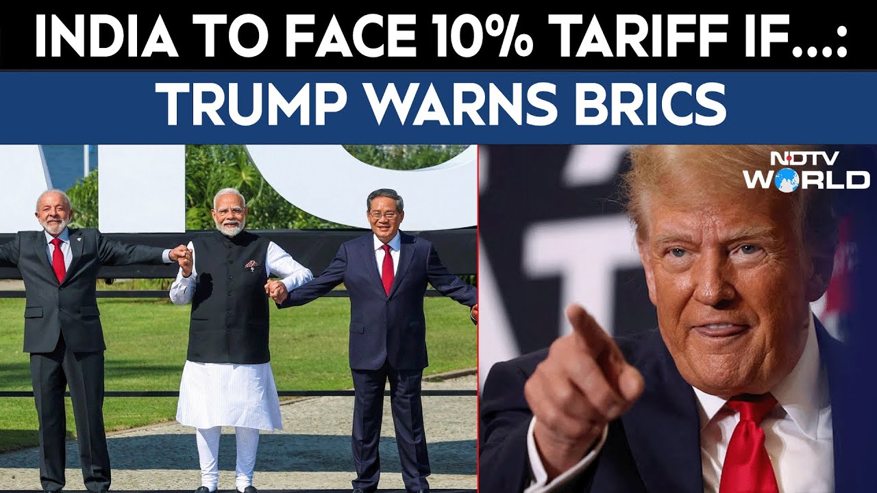 Trump Vs BRICS  | 'Dollar Is King': Trump Warns BRICS Countries Including India Of 10% Extra Tariff