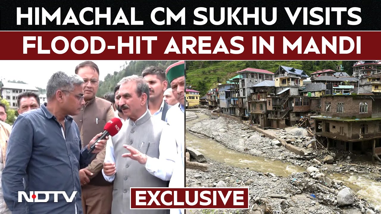 Video : Himachal Rains: "Loss Of Rs 700-800 Crore": Himachal CM To NDTV As He Visits Flood-Hit Areas