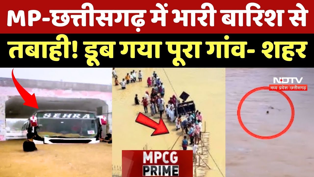Flood News: MP-Chhattisgarh में भारी बारिश से तबाही! डूब गया पूरा गांव- शहर Flood News: MP-Chhattisgarh में भारी बारिश से तबाही! डूब गया पूरा गांव- शहर