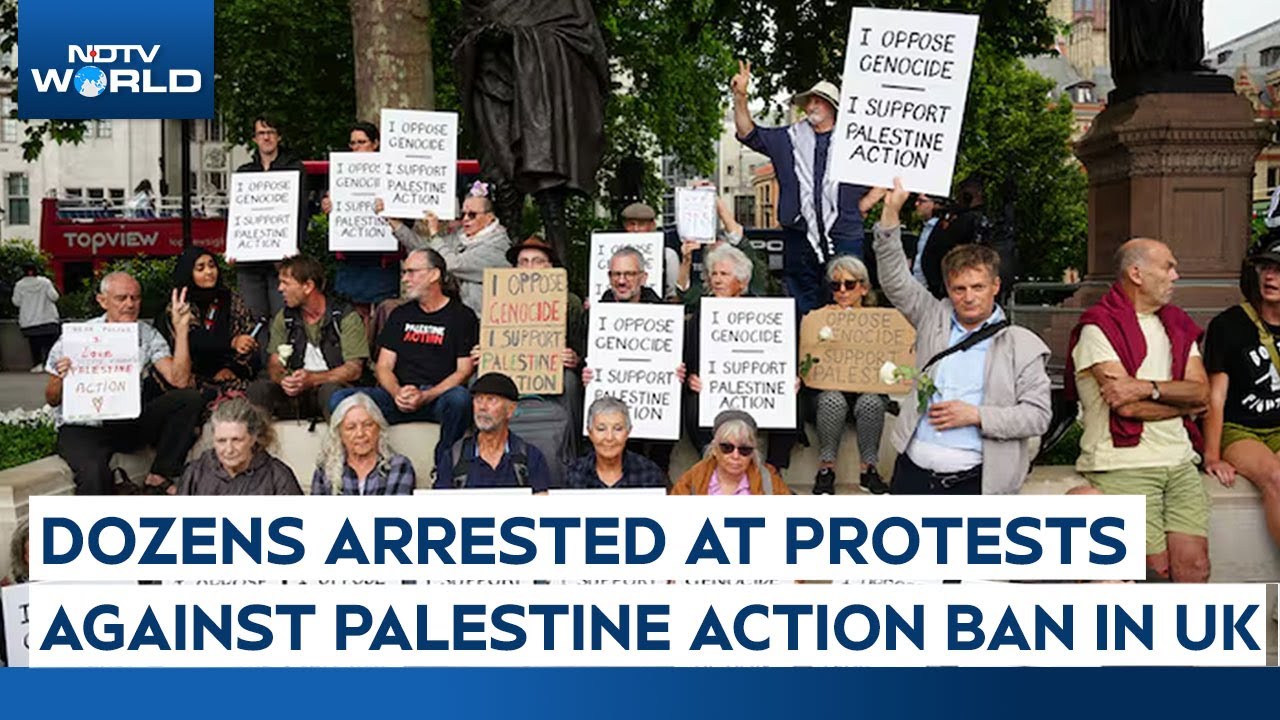 UK police Arrest Dozens At Protests Against Palestine Action Ban
