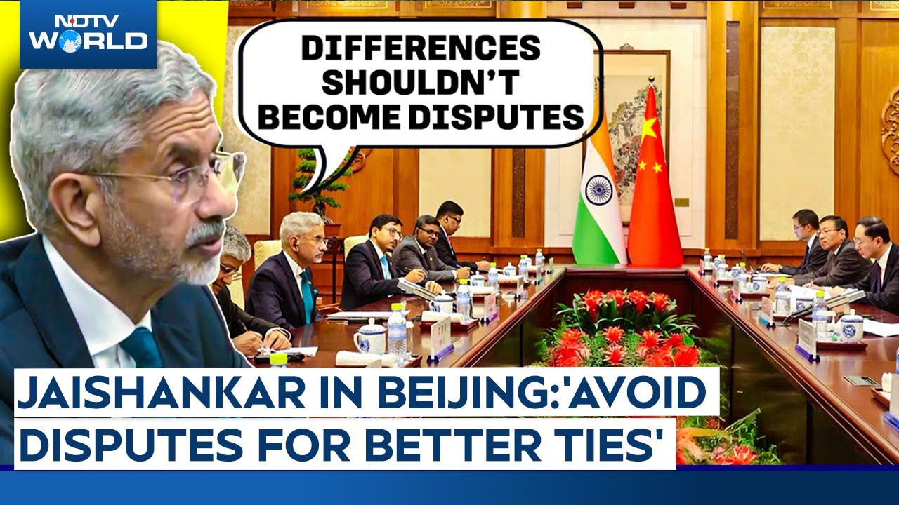 S Jaishankar In China | Differences Shouldn't Become Disputes: Jaishankar To China During Meeting