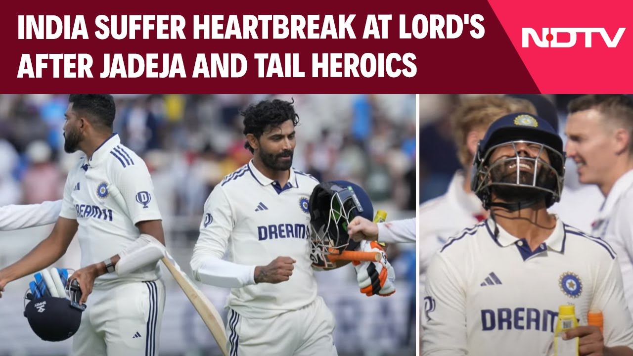 India Suffer Heartbreak At Lords After Jadeja And Tail Heroics