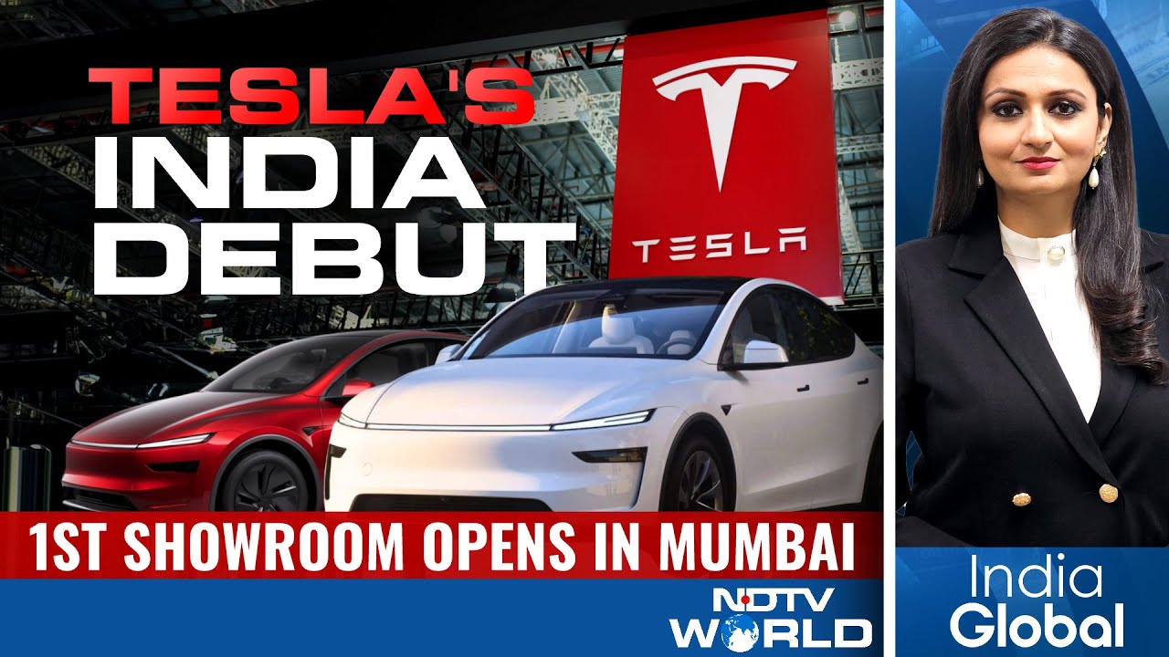 Tesla's India Debut: Mumbai Showroom Opens In Bandra Kurla Complex