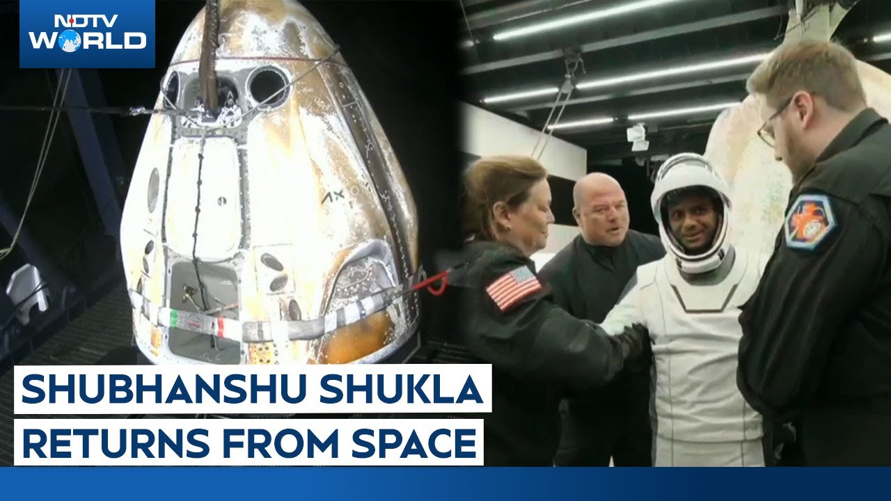 Axiom 4 Splashdown | Shubhanshu Shukla Returns From Space As Dragon Splashes Down Off San Diego