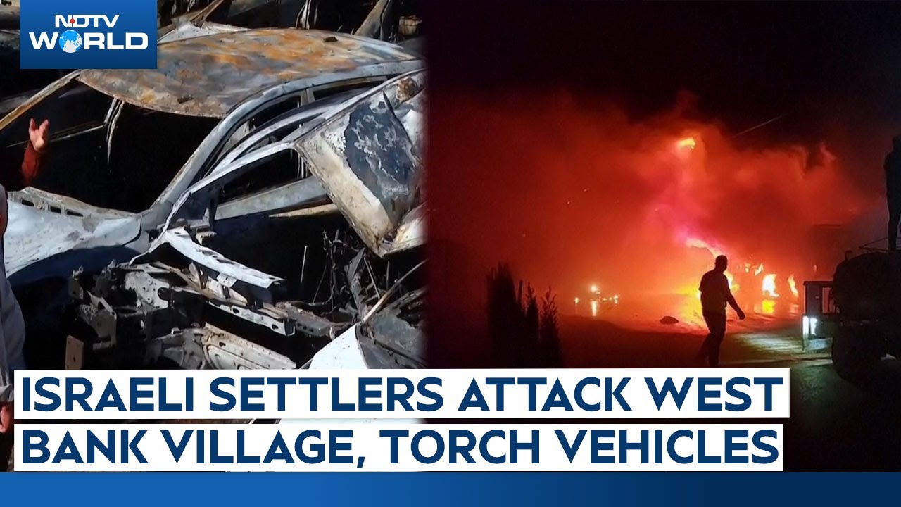 Video: Israeli Settlers Attack West Bank Village, Torch Vehicles