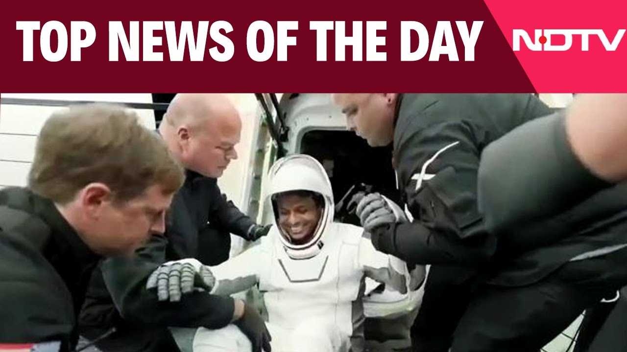 Shubhanshu Shukla Waves At Camera As He Exits Dragon Spacecraft | Top News Of July 15, 2025 Shubhanshu Shukla Waves At Camera As He Exits Dragon Spacecraft | Top News Of July 15, 2025