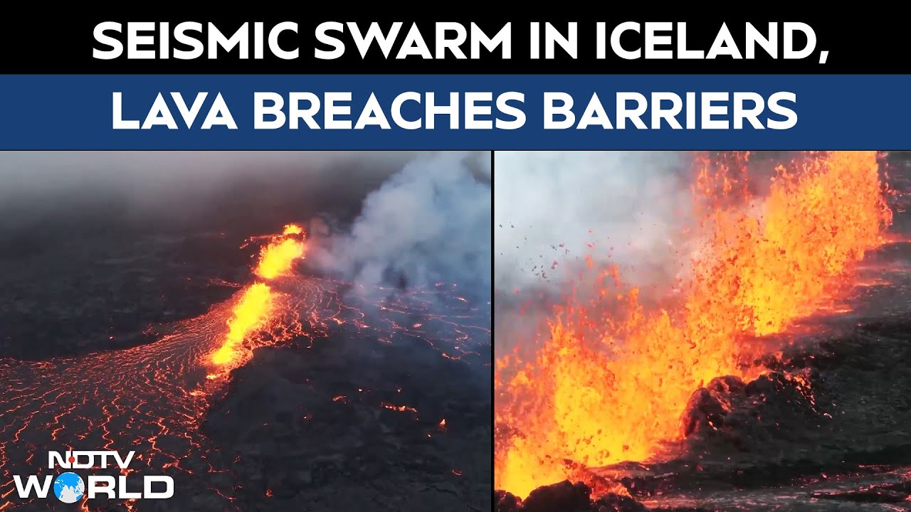 Iceland Volcano | Grindavik On Alert: Lava Breaches Barriers After Seismic Swarm, 100 Evacuate