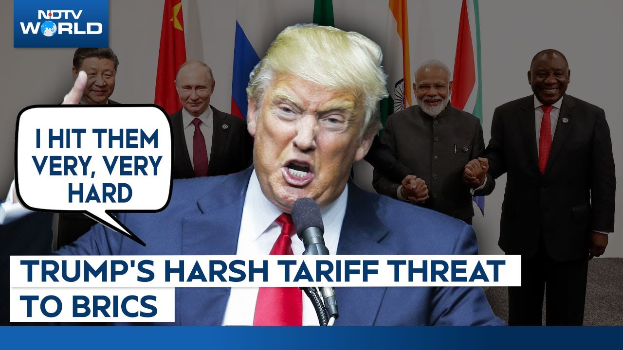 "BRICS Will End Very Quickly If...": US President Trump Repeats 10% Tariff Threat