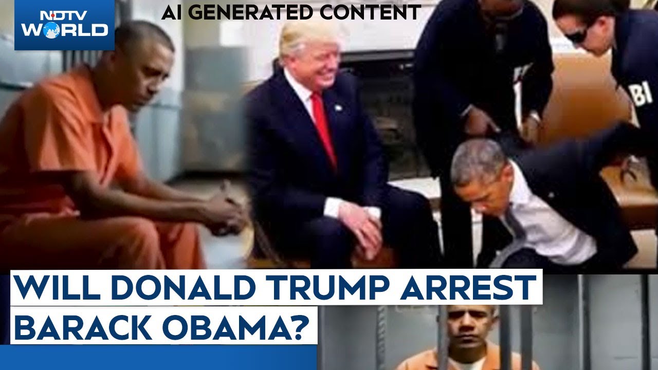 Video : Donald Trump Posts AI Video Of Barack Obama's Arrest: "No One Is Above Law"
