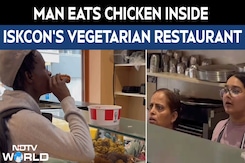 ISKCON Chicken Video | London Man Slammed For Eating Chicken Inside ISKCON Govinda Restaurant ISKCON Chicken Video | London Man Slammed For Eating Chicken Inside ISKCON Govinda Restaurant