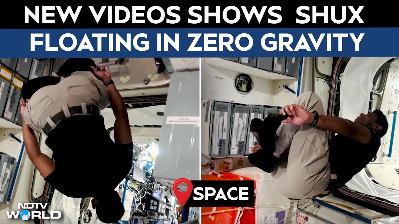 Indian Astronaut Shubhanshu Shukla Shares New Video Of Him In Space