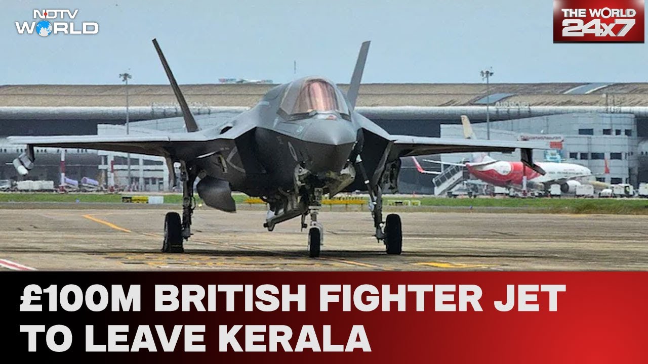 Video : After Being Stuck For 5 Weeks, £100m British Fighter Jet To Fly Out Of Kerala