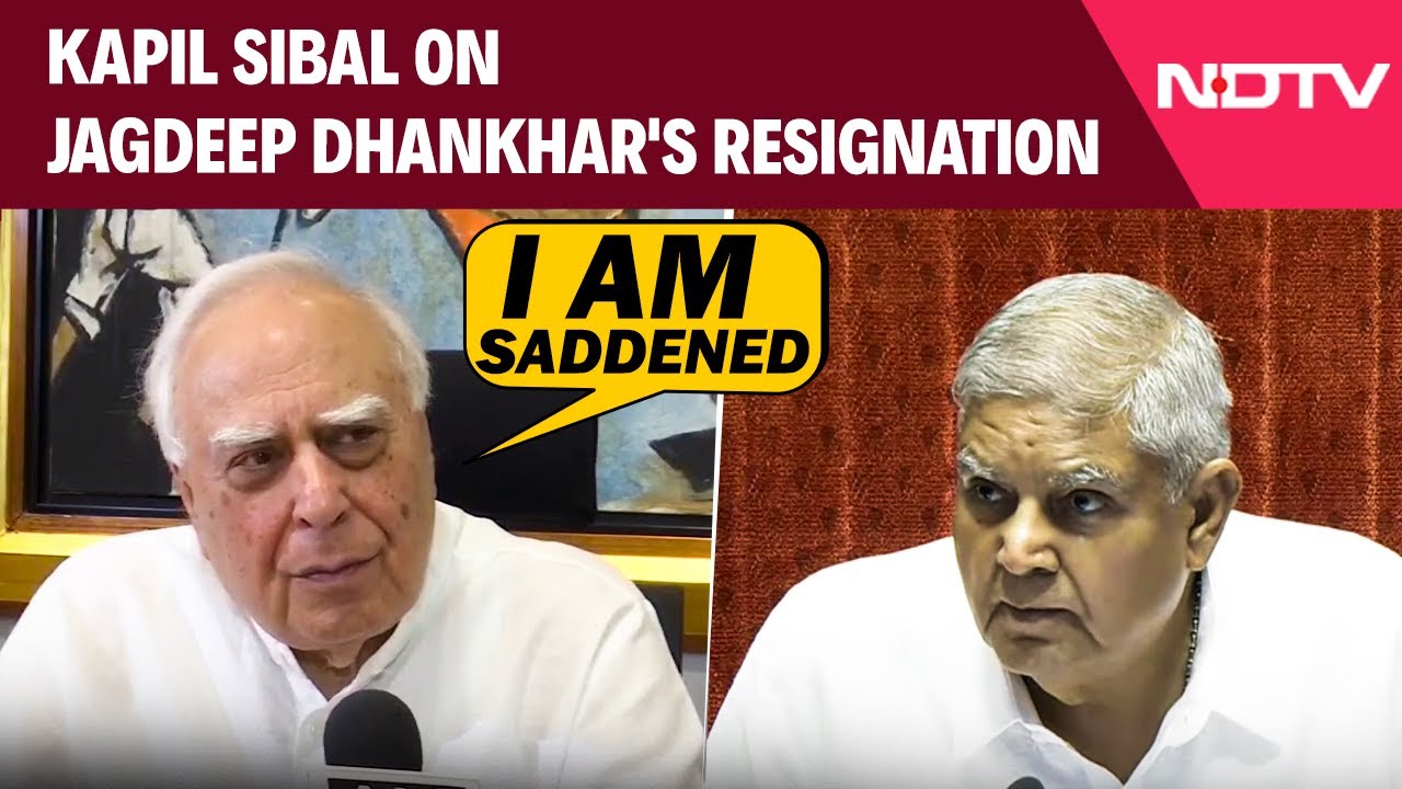 VP Jagdeep Dhankhar | "Did Not Feel Nice...": Kapil Sibal On Jagdeep Dhankhar's Resignation