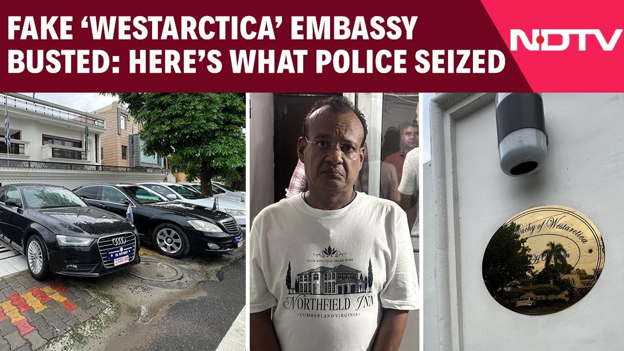 Westarctica | Luxury Cars, Fake Passports: UP STF Busts Fake Embassy Of Westarctica In Ghaziabad