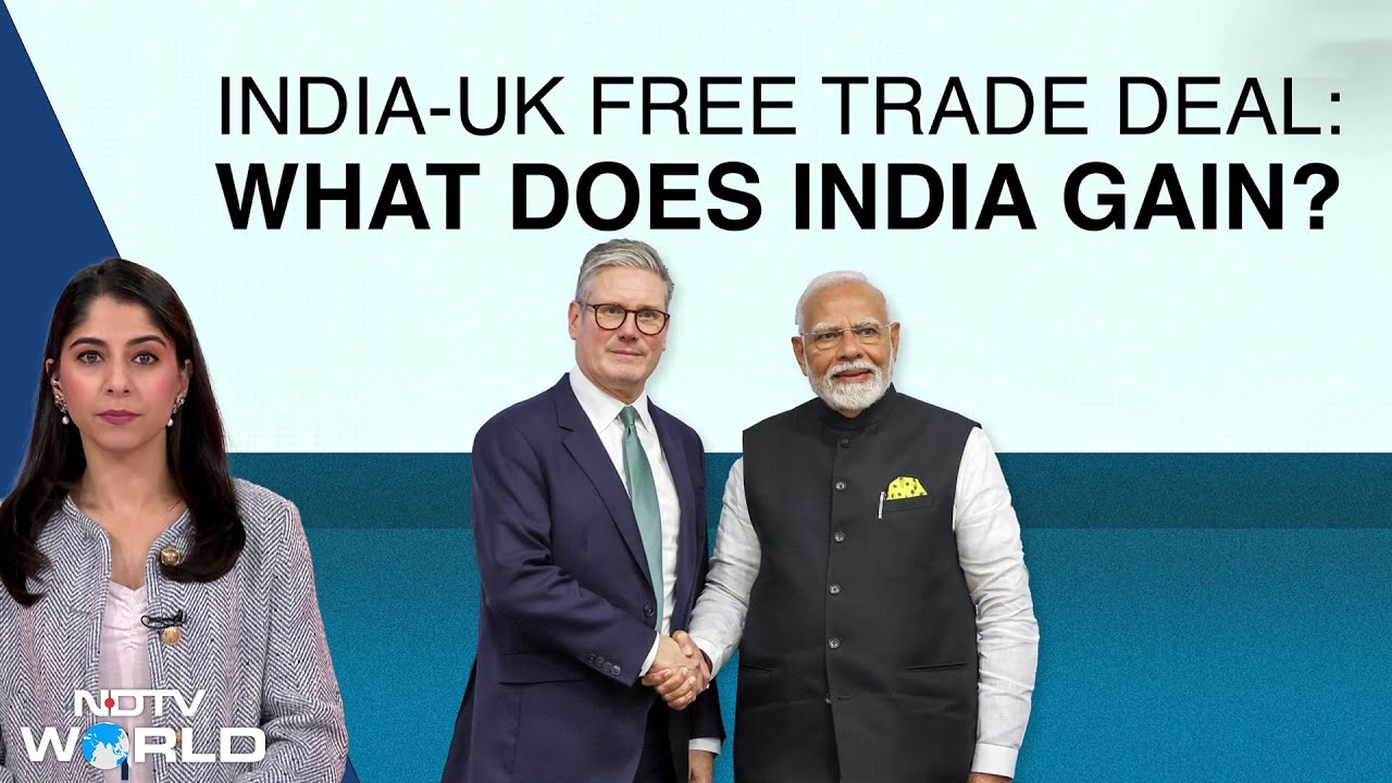 Video : ₹40,000 Cr Boost, Whisky Cuts, Cars: What India Gains From UK Free Trade Deal