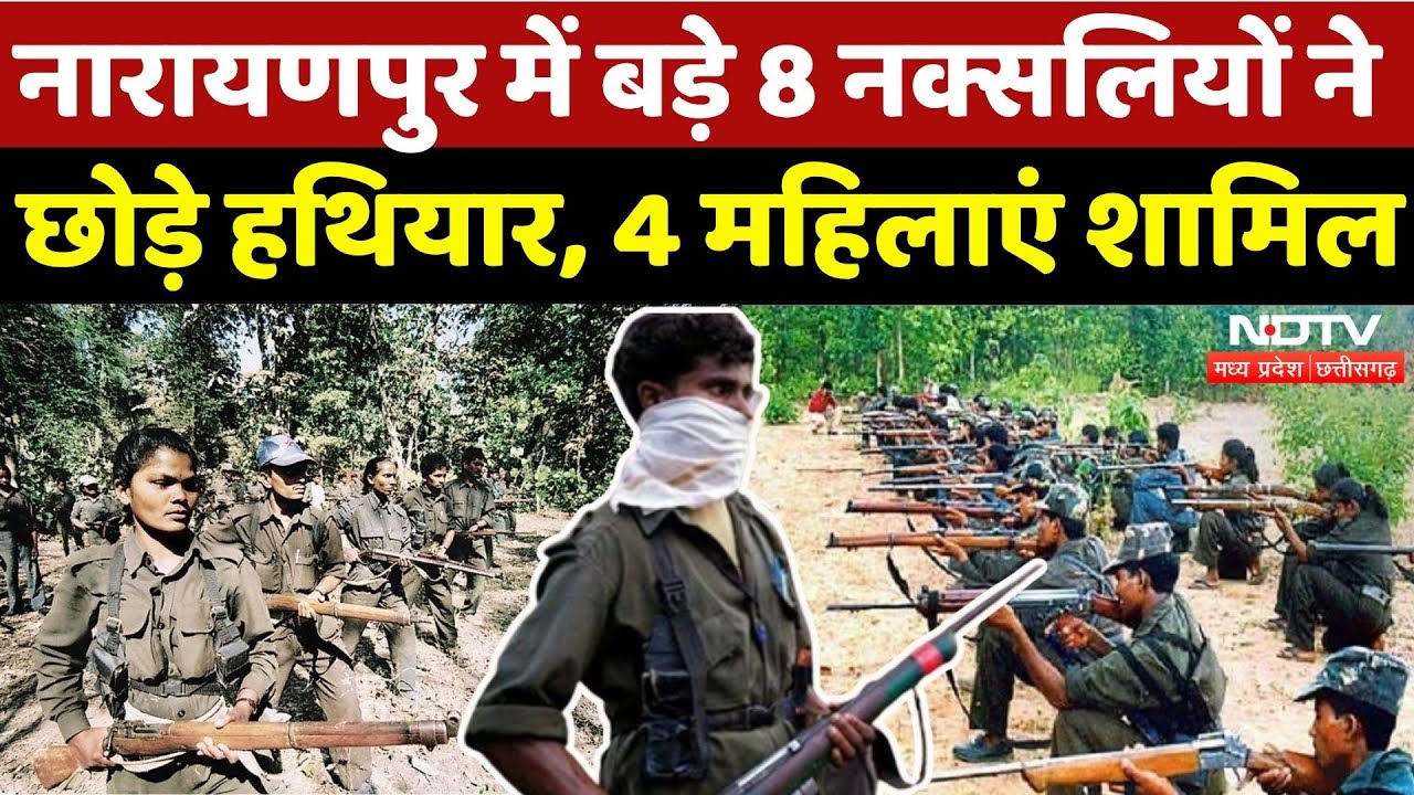 Naxal Surrender in Narayanpur: लाखों के इनामी Naxalites का सरेंडर | Breaking | Naxali | Naxalism |CG