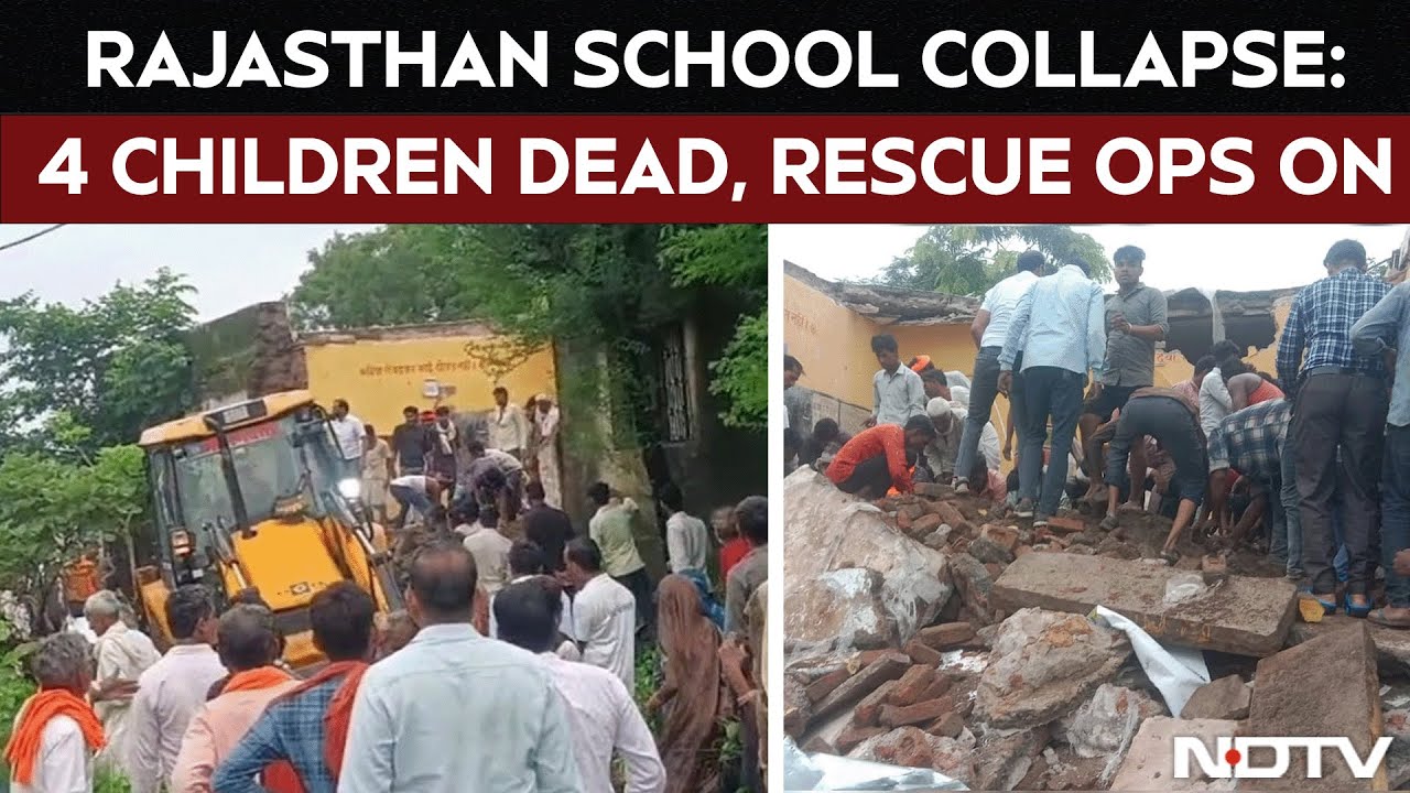Video: Rajasthan School Collapse | 4 Children Dead, Rescue Ops On at Primary School