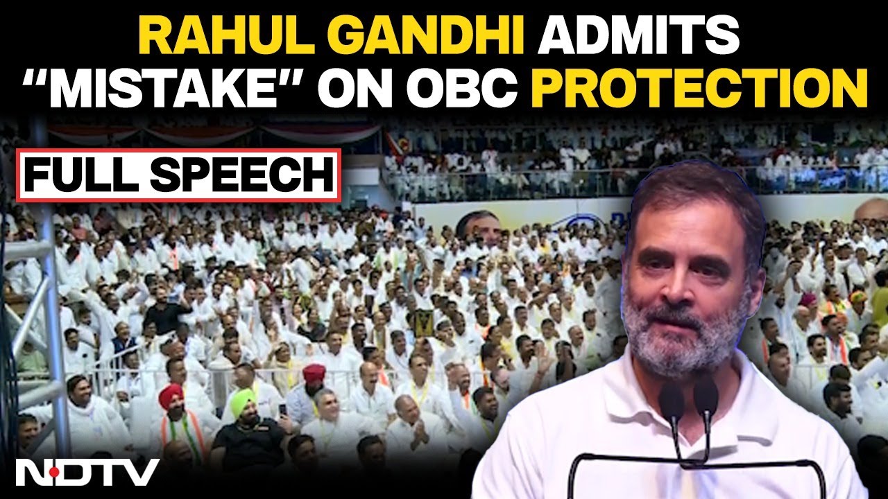 Rahul Gandhi Admits Past Oversight On OBCs, Vows To Rectify Mistake With Caste Census Push Rahul Gandhi Admits Past Oversight On OBCs, Vows To Rectify Mistake With Caste Census Push