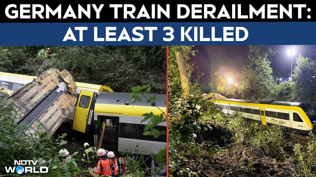 Germany Train Derailment | 3 Killed, People Panic As Train Gets Derailed In Southern Germany