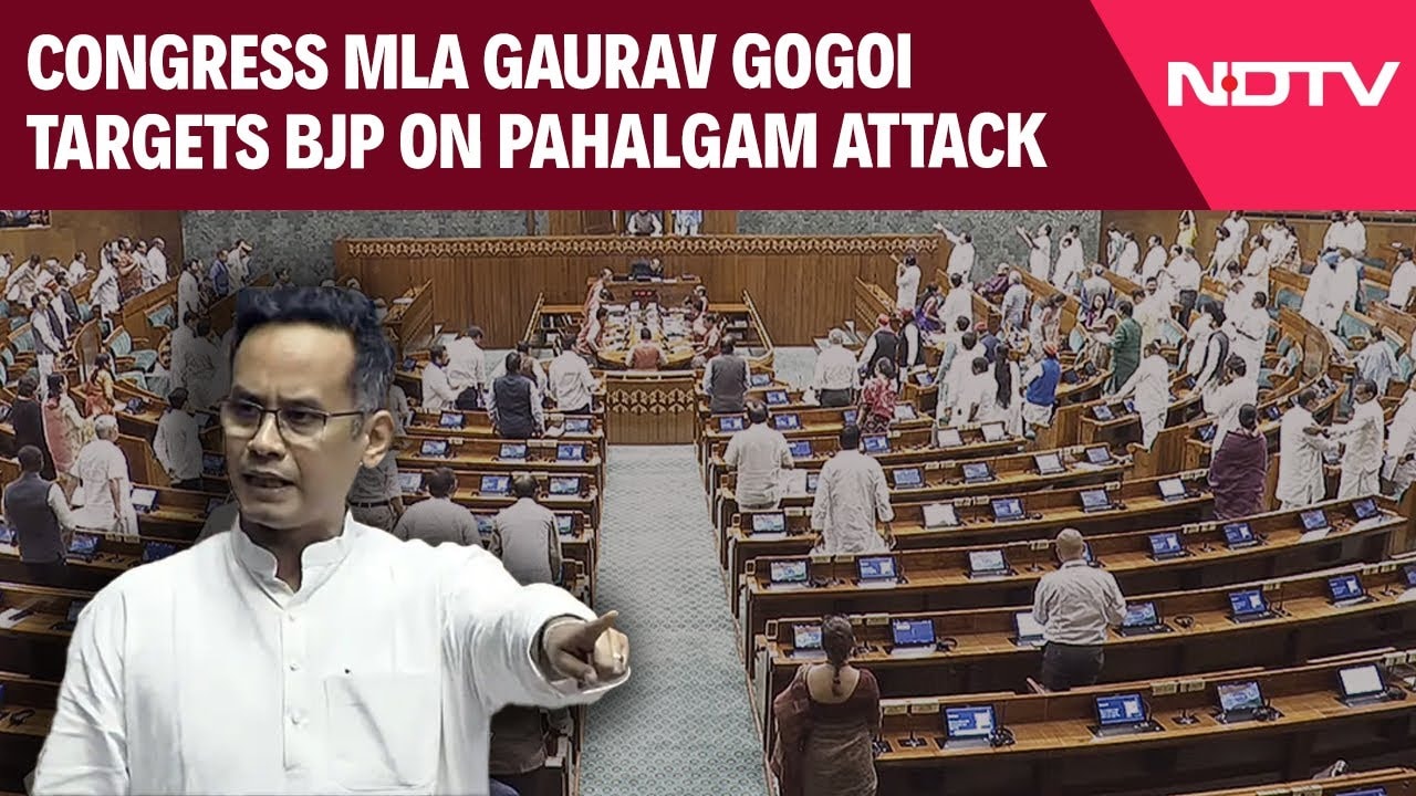 "100 Din Ho Gaye...", Congress's Gaurav Gogoi Targets BJP Over Pahalgam Attack