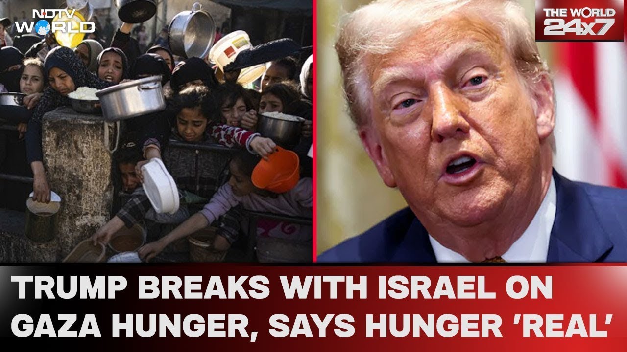 For First Time, US President Trump Acknowledges 'Real Starvation' In Gaza