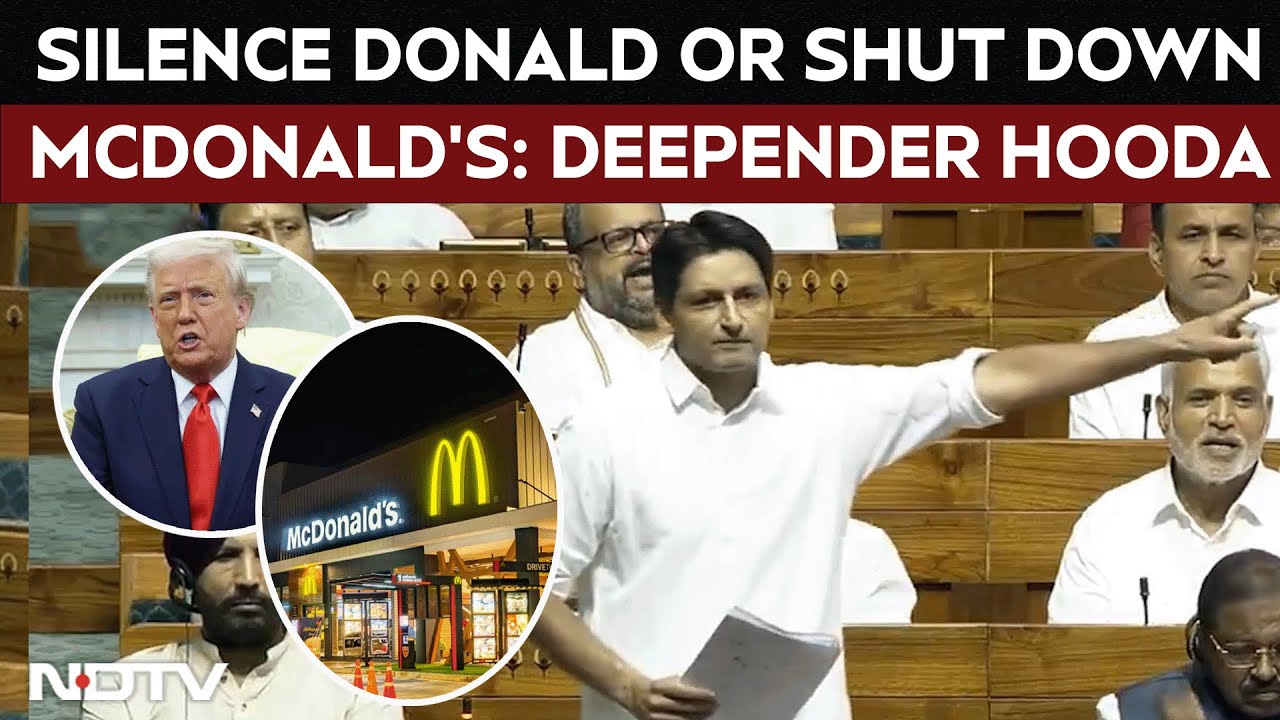 Parliament Monsoon Session | Congress MP Deepender Hooda Attacks BJP Over Trump's Truce Claims