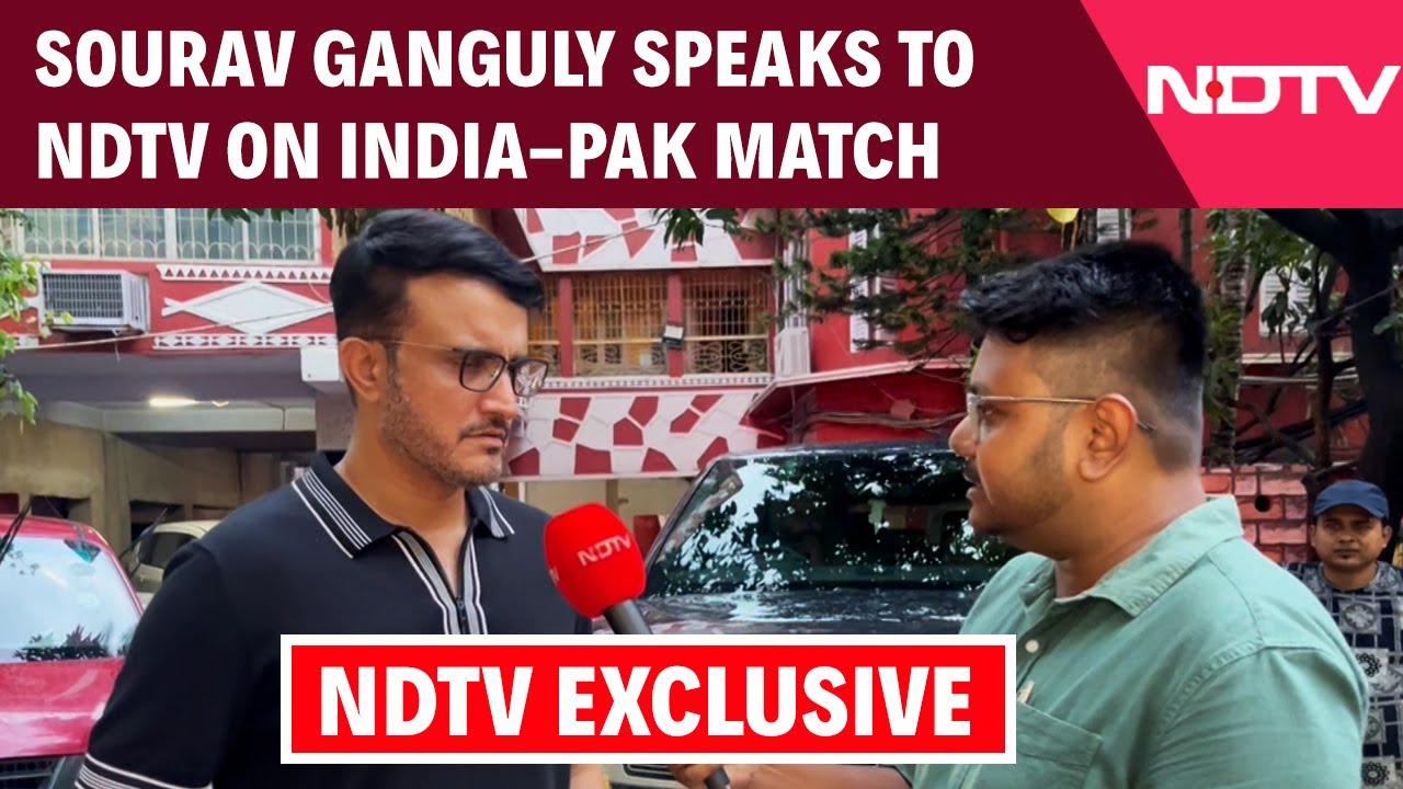 Sourav Ganguly Interview | Former Indian Captain Sourav Ganguly Speaks To NDTV On India-Pak Match