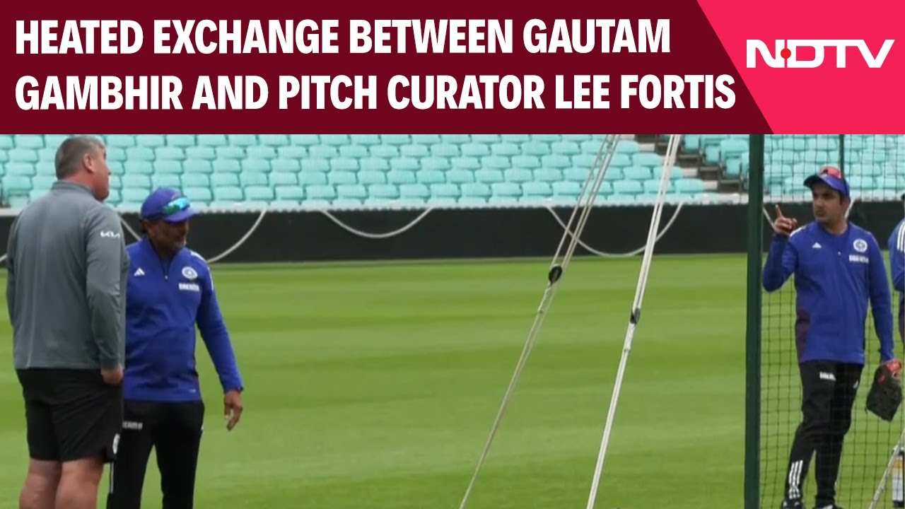 Sports News | Heated Exchange Between Gautam Gambhir And Pitch Curator Lee Fortis Caught On Camera