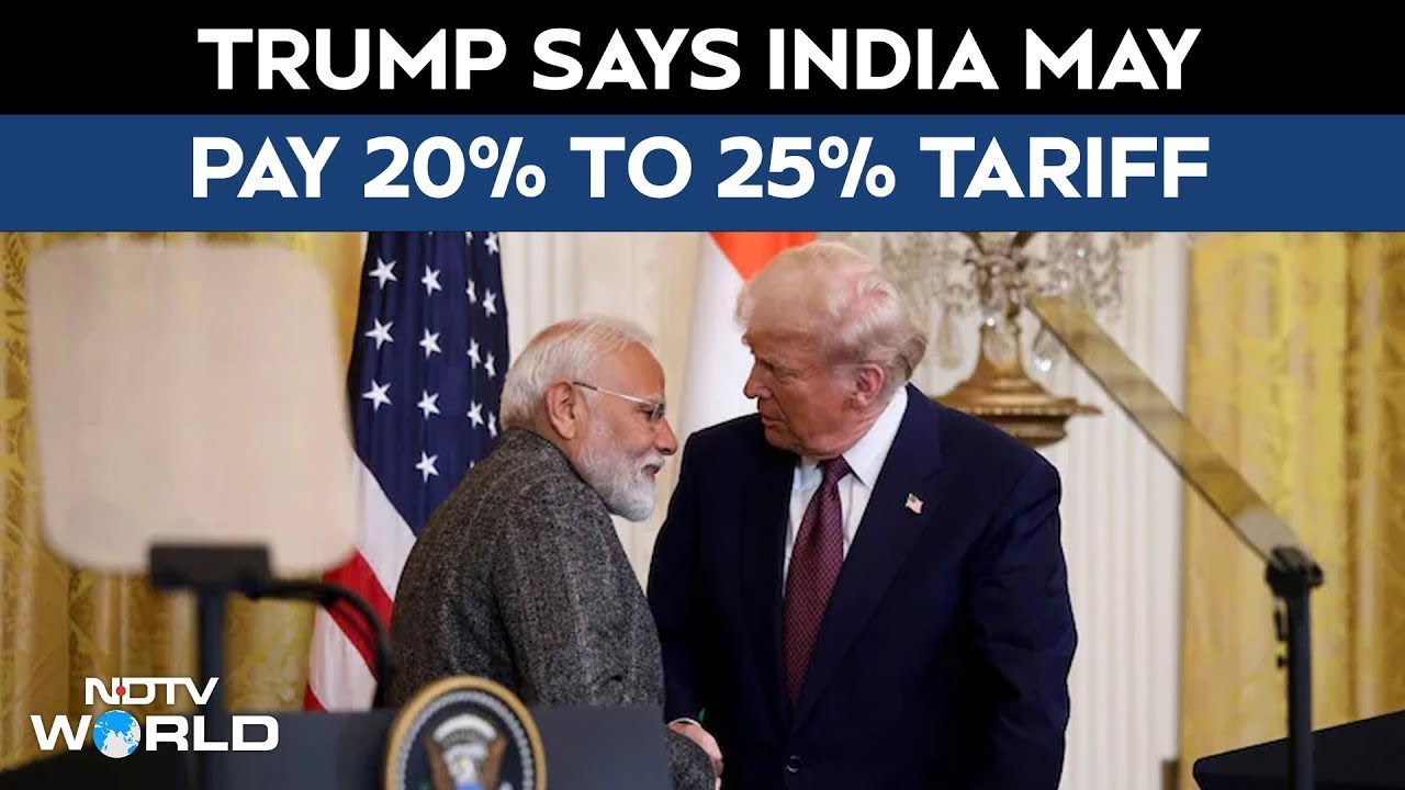 "A Good Friend But...": Trump Says India May Pay 20% to 25% Tariff