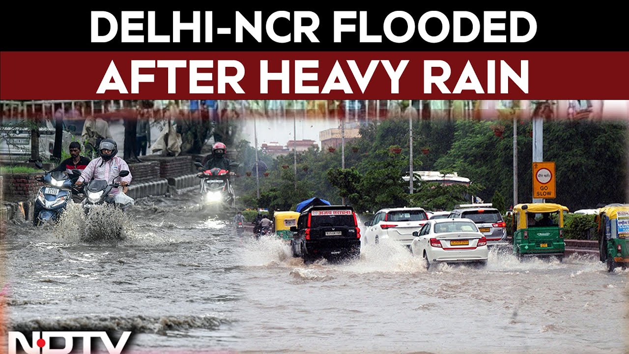 Delhi Rain | Delhi-NCR Devastated By Overnight Rain | Traffic Disruptions And Flooding In The City