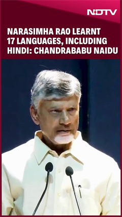 While Narsimha Rao Learnt 17 Languages, We Are Questioning Importance Of Hindi: Naidu Amid Debate
