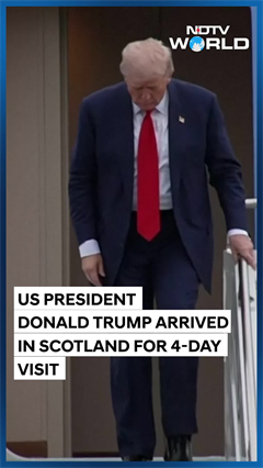 Video: Donald Trump Arrives In Scotland, Blasts Europe's Energy, Immigration Policies