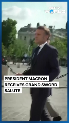 Video: President Macron Attends Ceremony As France Celebrates Bastille Day