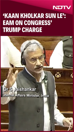 Video : "Kaan Kholke Sun Le...": EAM To Opposition On Trump-Modi Phone Call