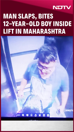 Video: Man Slaps, Bites 12-Year-Old Boy Inside Lift In Thane's Maharashtra