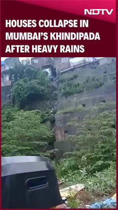 Mumbai:  Houses Collapse In Khindipada After Heavy Rains