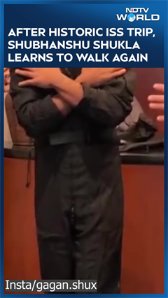 Shubhanshu Shukla | After Historic ISS Trip, Shubhanshu Shukla Learns To Walk Again