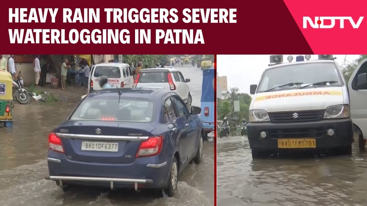 Heavy Rain Triggers Severe Waterlogging In Bihar's Patna