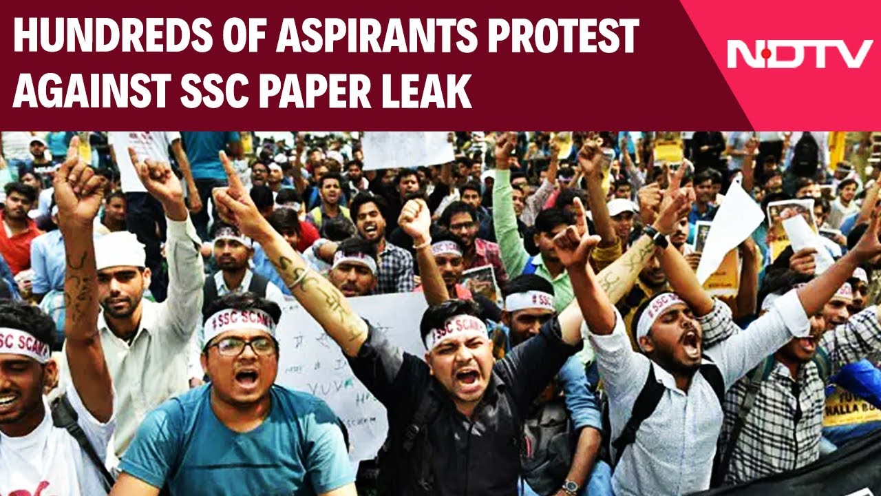 Hundreds Of Aspirants Protest Against SSC Paper Leak, Demand Accountability