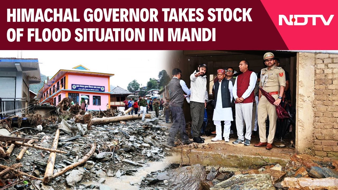 Mandi Floods | Himachal Governor And LOP Jairam Thakur Take Stock Of Flood Situation In Mandi