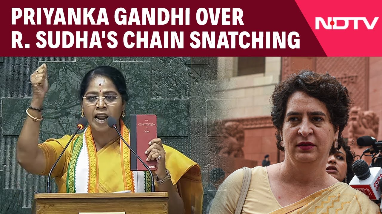 Priyanka Gandhi Expresses Concern Over MP R. Sudha's Chain Snatching