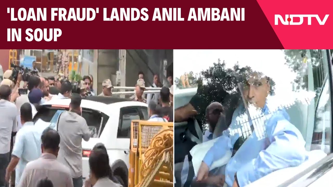Anil Ambani At Probe Agency ED Office Over Rs. 17,000 Crore Loan Fraud Case