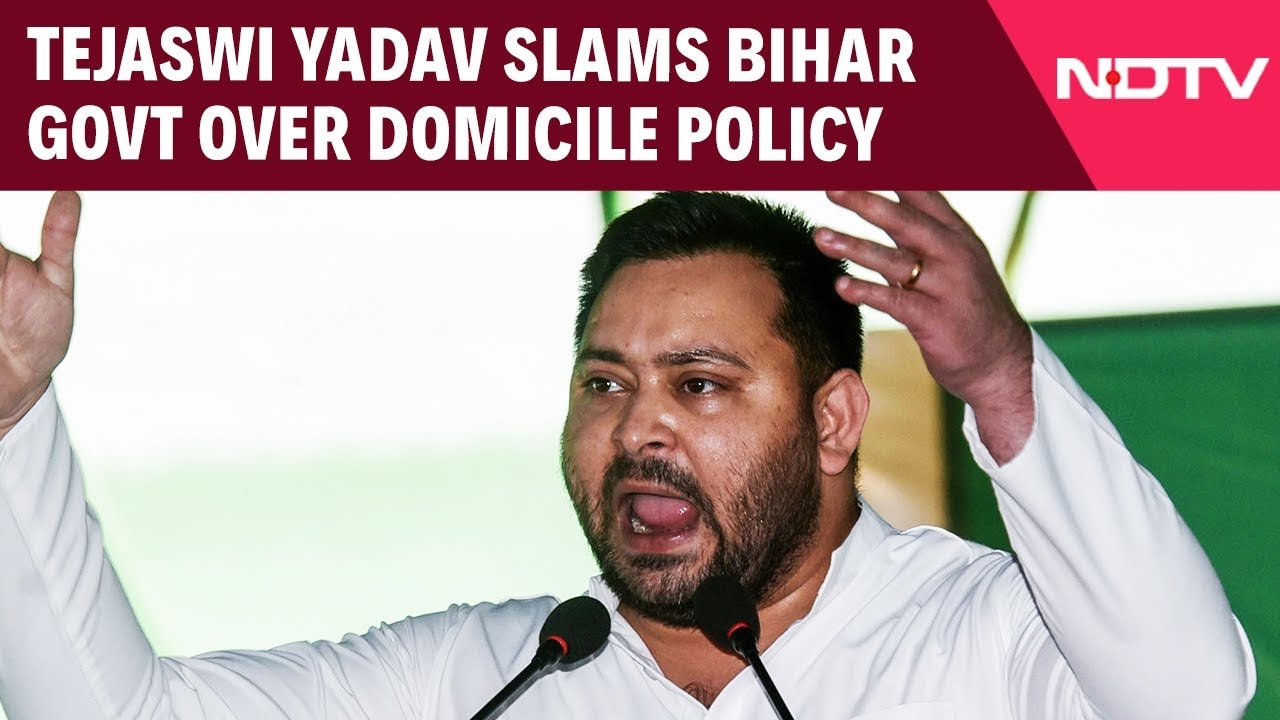 Tejashwi Yadav Slams Govt Over Domicile Policy, Claims Ruling Party Copying His Ideas