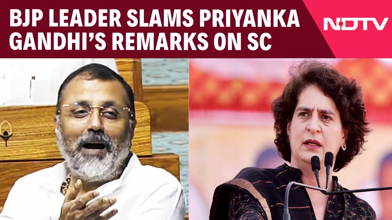 Parliament Monsoon Session 2025 | BJPs Nishikant Dubey's Attack On Priyanka Vadra Over Remarks On SC
