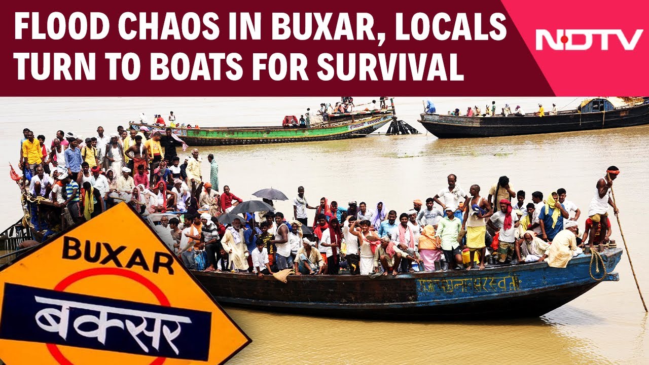 Buxar Floods | Flood Chaos In Buxar: With Highway Shut, Locals Turn To Boats For Survival